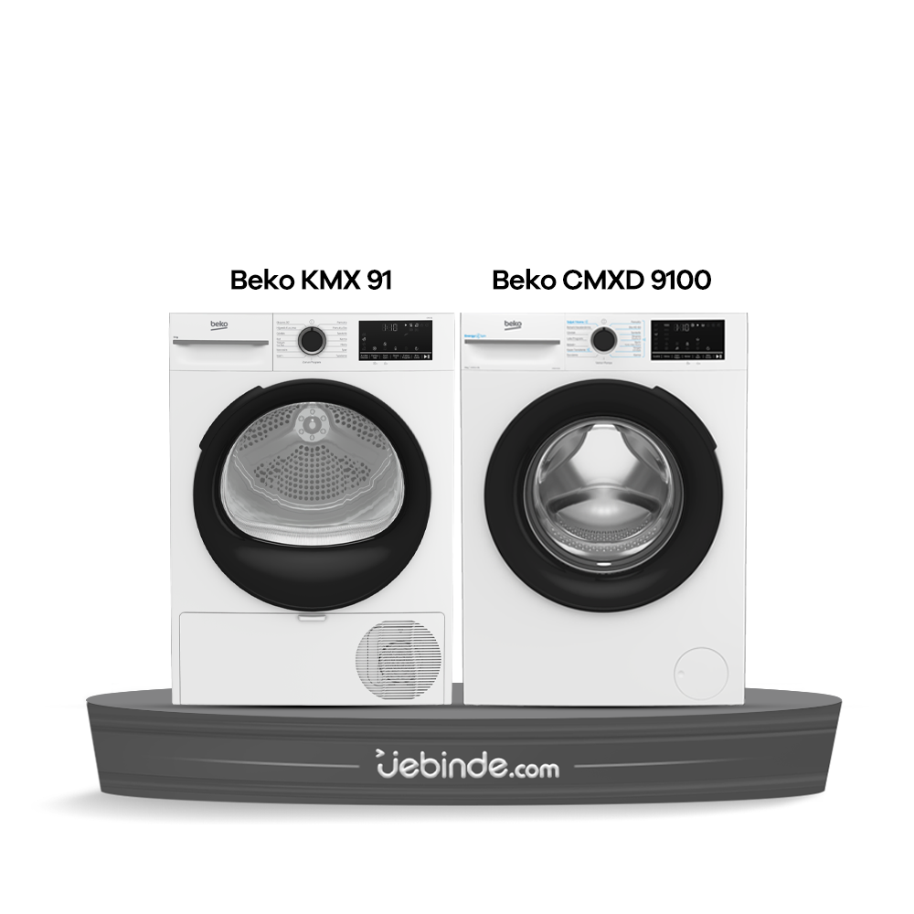 Beko 2 li &#199;amaşır ve Kurutma Paketi-4 (CMXD 9100 + KMX 91)